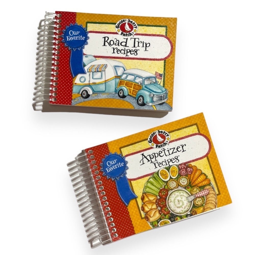 Gooseberry Patch Cookbook Bundle Lot 2‎ Appetizers and Road Trip Recipes Spiral